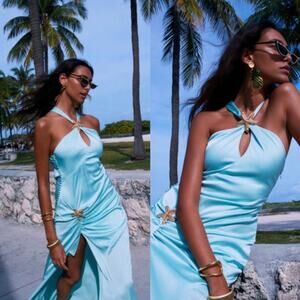 NWT For Love & Lemons Andrina Maxi Dress Size XS